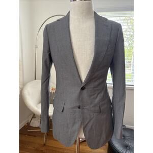 MUSIKA FRERE Grey jacket Classic Wool Mens Blazer Tuxedos Sz 40